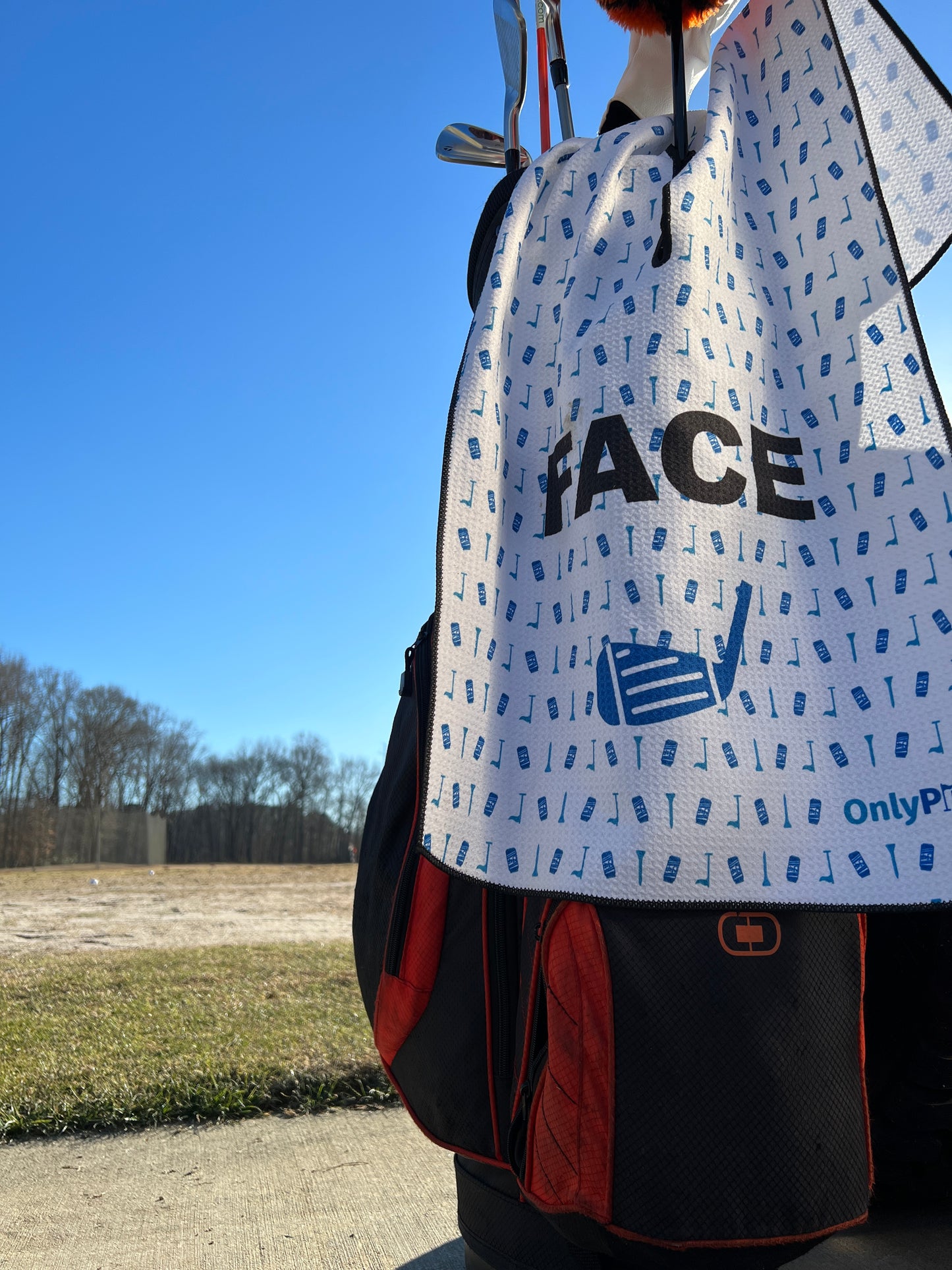 The Face & The Balls | Funny Golf Towel