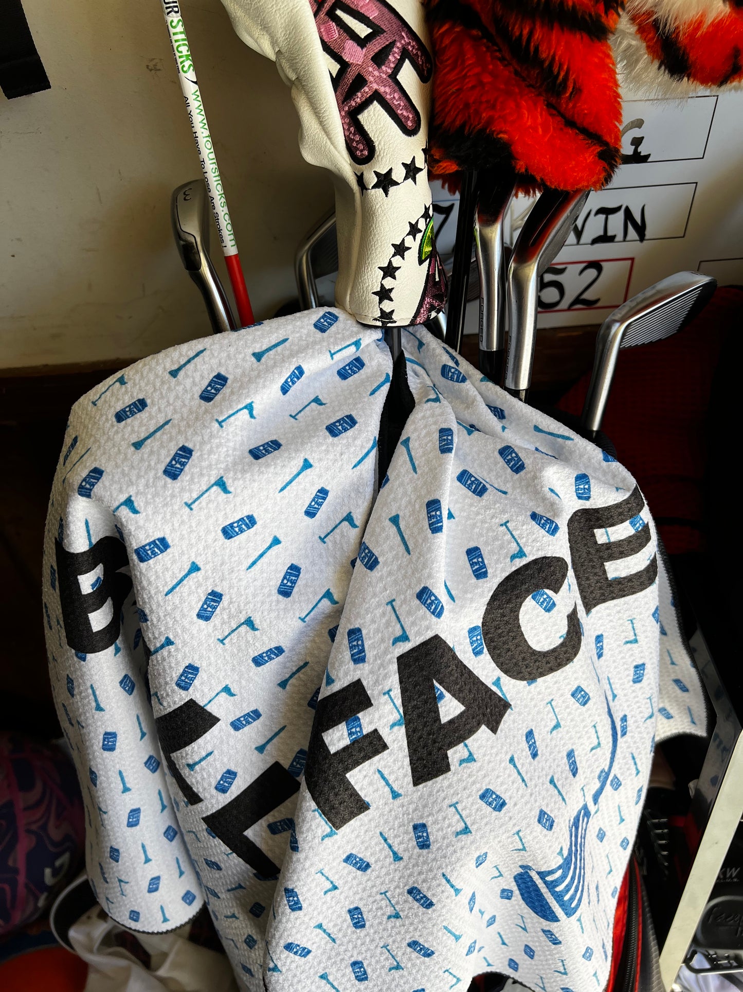 The Face & The Balls | Funny Golf Towel
