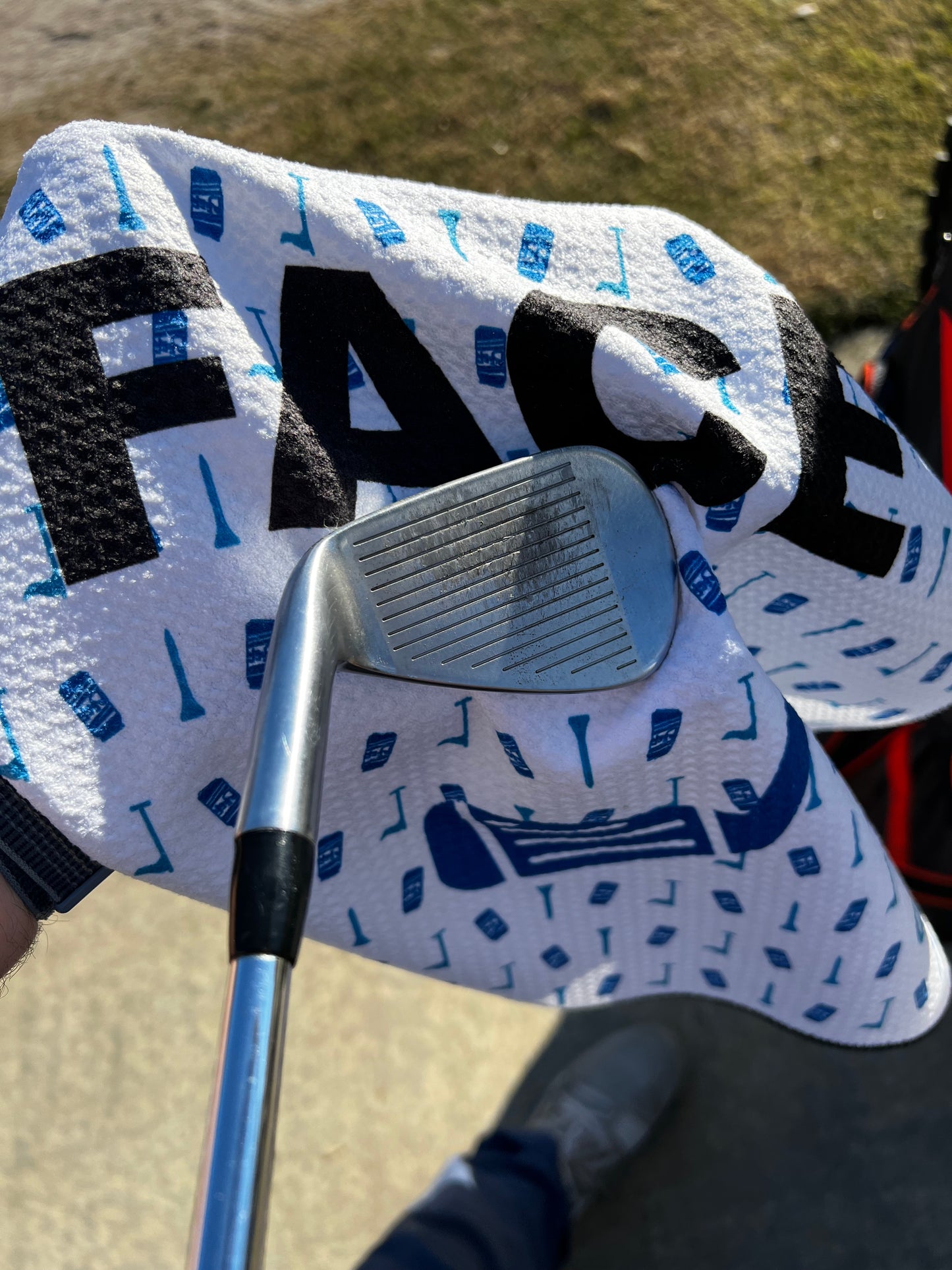 The Face & The Balls | Funny Golf Towel