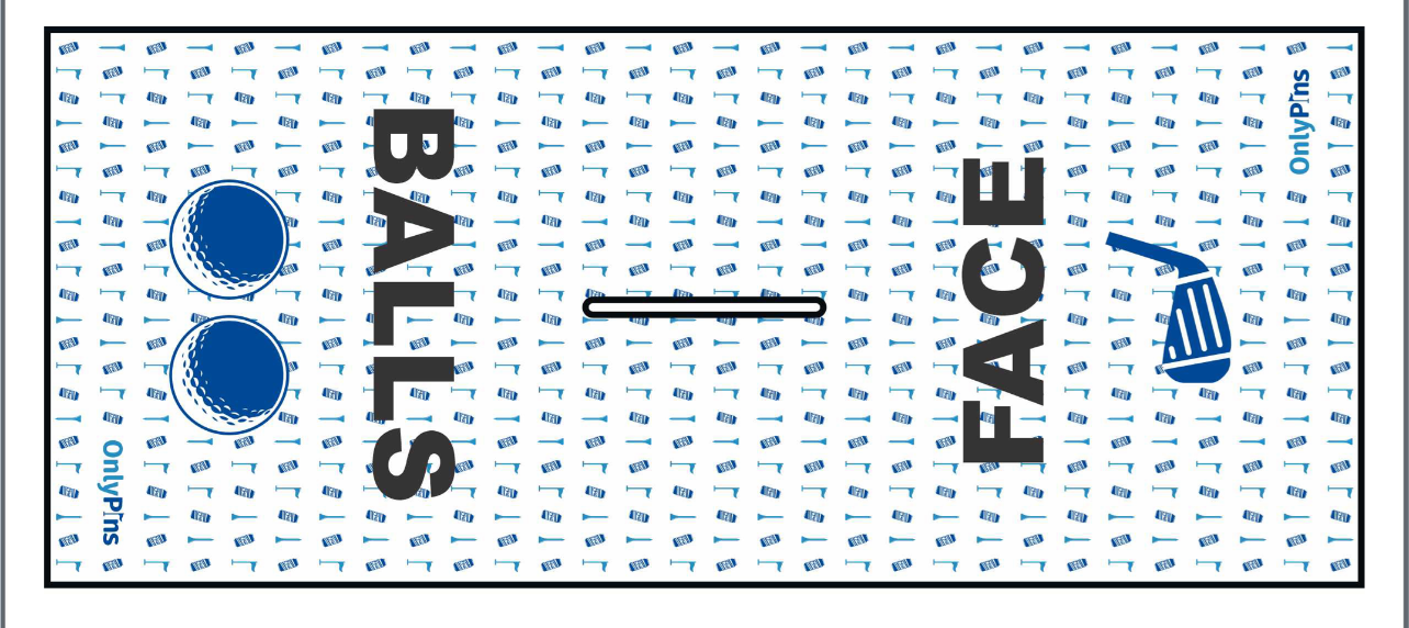 The Face & The Balls | Funny Golf Towel